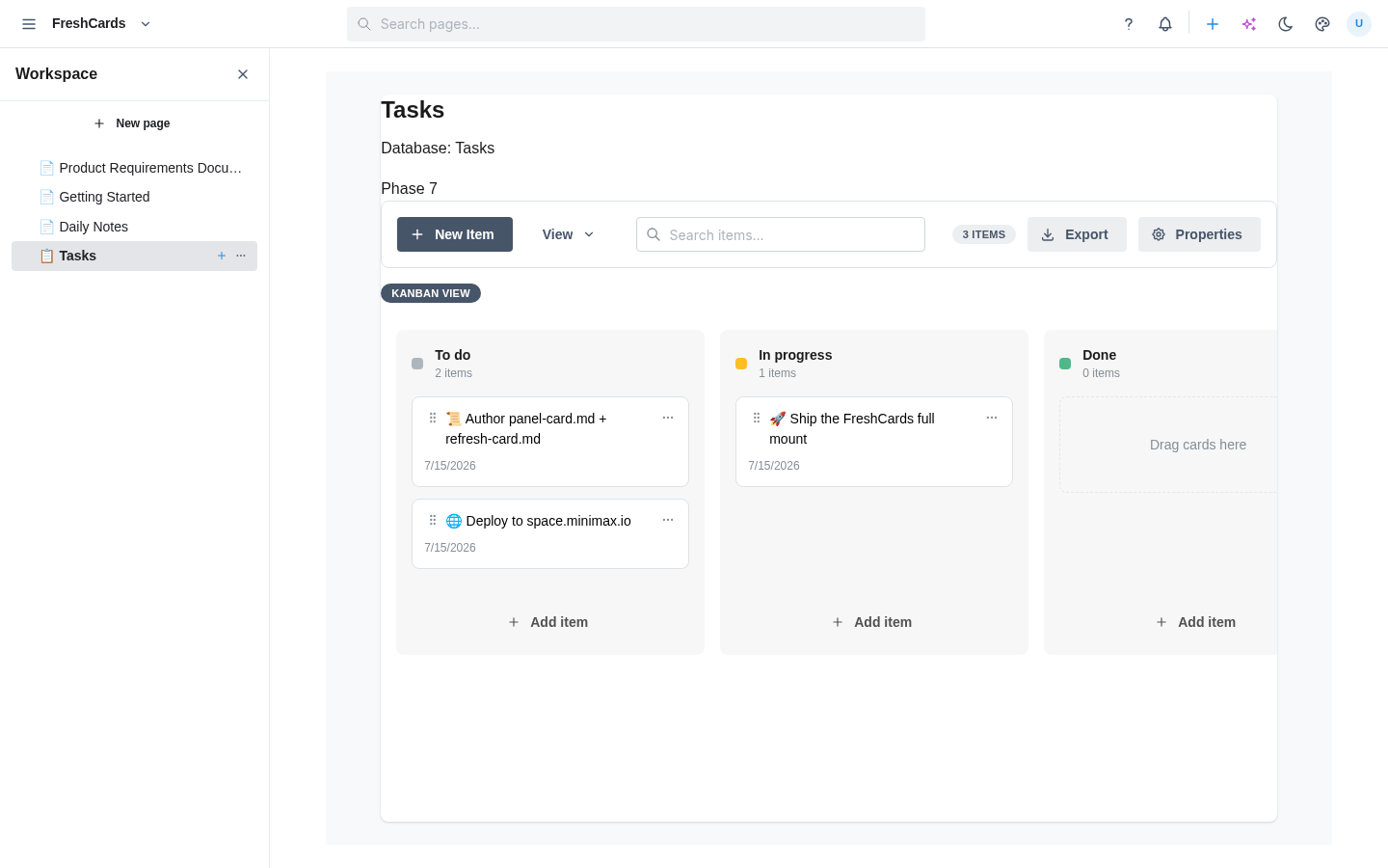 FreshCards v0.6.0 source